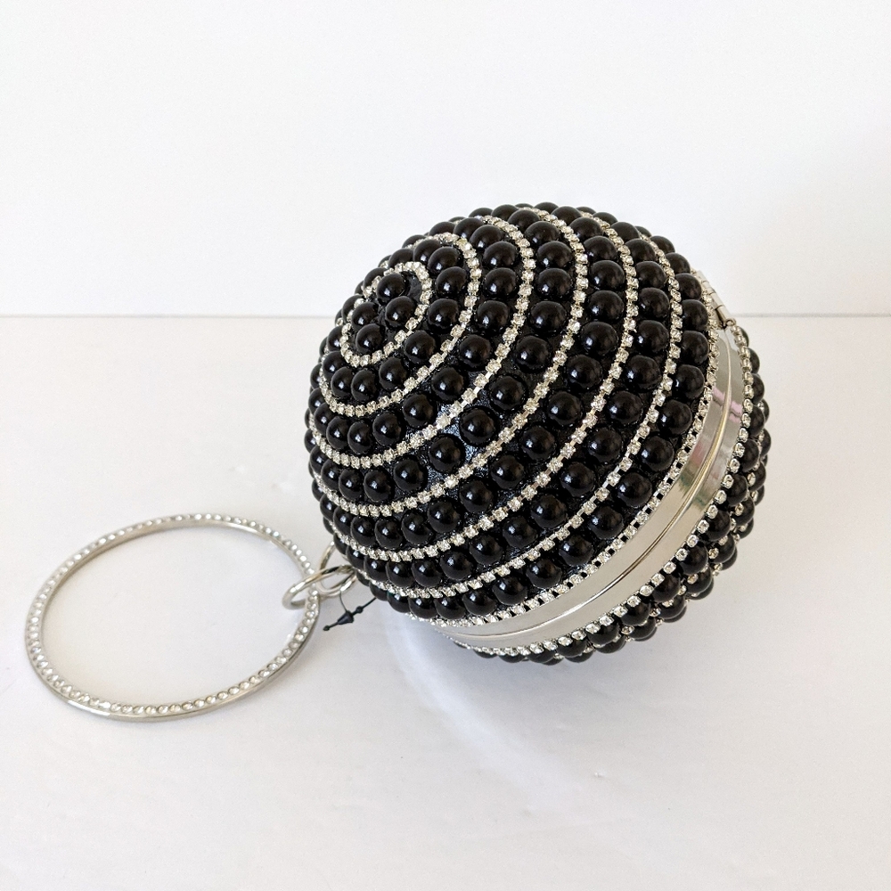 Badgley Mischka Disco Ball Clutch Crossbody Bag